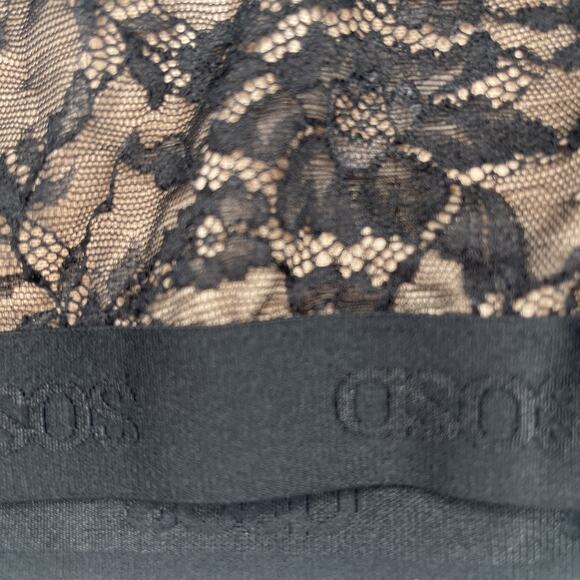 ASOS Lined Bra/ Camisole Black Lace, Size 12- NWOT - Picture 7 of 7